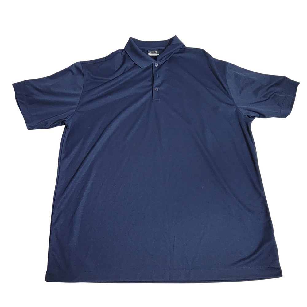 Nike Golf Dri-FIT Polo Shirt Mens XXL Navy Blue Short Sleeve Performance Top